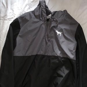 PINK Half-Zip Windbreaker